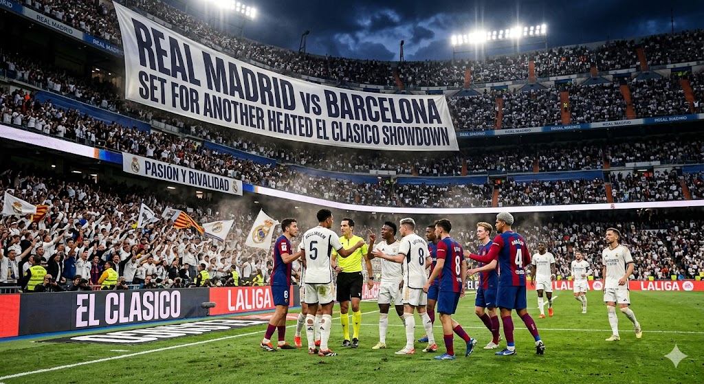 Real Madrid vs Barcelona Set for Another Heated El Clasico Showdown