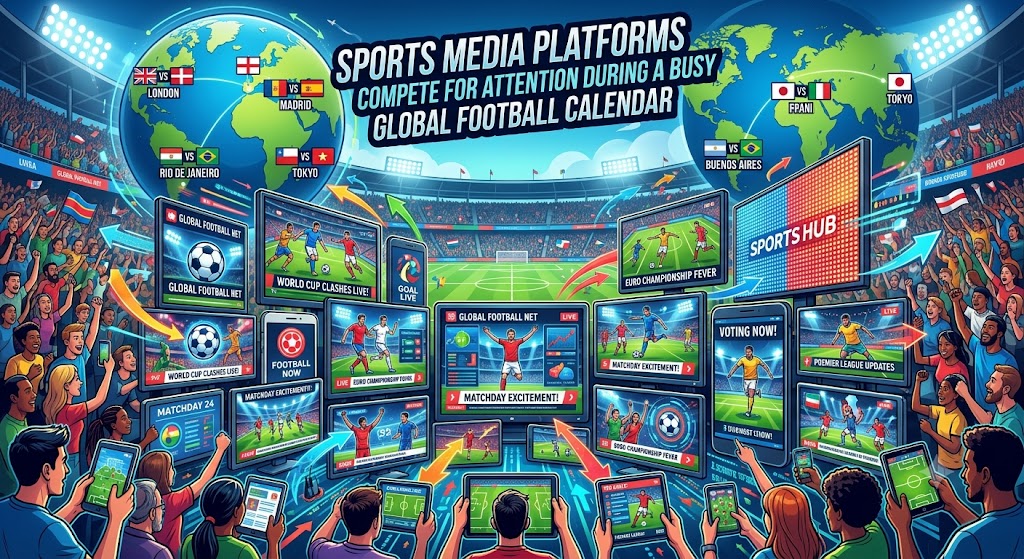 Sports Media Platforms Compete for Attention During a Busy Global Football Calendar